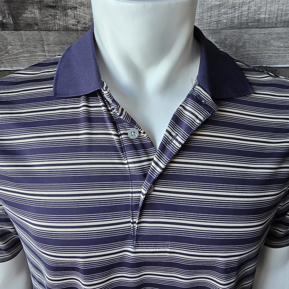 PGA Tour Fitted Short Sleeved Polo Golf Shirt Mens Large - Picture 3 of 15